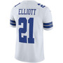 Men's Ezekiel Elliott White Dallas Cowboys Vapor Limited Player Jersey