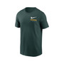 Men's Green Oakland Athletics Over the Shoulder T-shirt