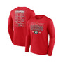 Men's Branded Red Georgia Bulldogs College Football Playoff 2022 National Champions Schedule Long Sleeve T-shirt