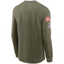 Men's Olive Pittsburgh Steelers 2021 Salute To Service Performance Long Sleeve T-Shirt