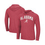 Men's Heathered Crimson Alabama Crimson Tide Big and Tall Wingman Raglan Long Sleeve Hoodie T-Shirt