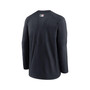 Men's Navy Cleveland Guardians Authentic Collection Logo Performance Long Sleeve T-shirt
