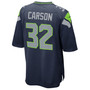 Men's Chris Carson Seattle Seahawks Game Jersey