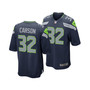 Men's Chris Carson Seattle Seahawks Game Jersey