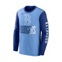 Men's Royal, Light Blue Los Angeles Dodgers Cooperstown Collection Rewind Splitter Slub Long Sleeve T-shirt