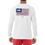 Men's Flag Graphic Long-Sleeve Crewneck T-Shirt