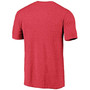 Men's Heathered Red Texas Rangers Weathered Official Logo Tri-Blend T-shirt