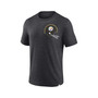 Men's Branded Heather Charcoal Pittsburgh Steelers Oval Bubble Tri-Blend T-shirt
