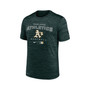 Men's Green Oakland Athletics Authentic Collection Velocity Practice Performance T-shirt