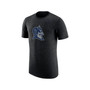 Men's Heathered Black Duke Blue Devils Vintage-Like Logo Tri-Blend T-shirt
