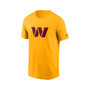 Men's Gold Washington Commanders Primary Logo T-shirt