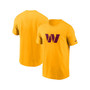 Men's Gold Washington Commanders Primary Logo T-shirt