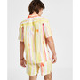 Men's Raze Regular-Fit Watercolor Stripe Button-Down Camp Shirt