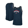 Men's Heathered Navy Houston Texans Ringer Tri-Blend Tank Top