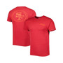 Men's Scarlet San Francisco 49ers Fast Track Tonal Highlight T-shirt