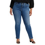 Plus Size Valentina High Rise Straight Leg Pull-On Jeans