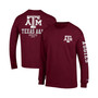 Men's Maroon Texas A&M Aggies Team Stack Long Sleeve T-shirt