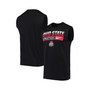 Men's Black Ohio State Buckeyes Wordmark Drop Legend Performance Tank Top