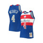 Men's Chris Webber Blue Washington Bullets 1996-97 Hardwood Classics 75th Anniversary Diamond Swingman Jersey
