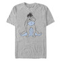Men's Basic Sketch Eeyore Short Sleeve T-Shirt