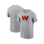 Men's Gray Washington Commanders Logo Essential T-shirt