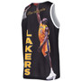 Men's Shaquille O'Neal Black Los Angeles Lakers Hardwood Classics Player Tank Top