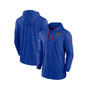 Men's Royal Buffalo Bills Sideline Pop Performance Pullover Long Sleeve Hoodie T-shirt