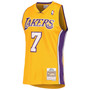 Men's Lamar Odom Gold-Tone Los Angeles Lakers Hardwood Classics Swingman Jersey