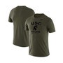 Men's Olive USC Trojans Stencil Arch Performance T-shirt