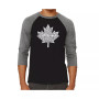 Canadian National Anthem Men's Raglan Word Art T-shirt