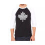 Canadian National Anthem Men's Raglan Word Art T-shirt