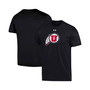 Men's Black Utah Utes School Logo Performance Cotton T-shirt