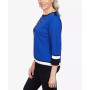 Women's Classics Border Stripe Crew Neck Sweater with Necklace