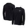 Men's  Black Las Vegas Raiders Thermal Henley Long Sleeve T-shirt