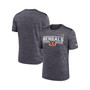 Men's Anthracite Cincinnati Bengals Yardline Velocity Performance T-shirt