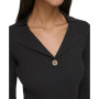 Women's 3/4-Sleeve Ribbed Sweater