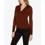 Black Label Women's V-neck Surplice Sweater