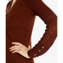 Black Label Women's V-neck Surplice Sweater