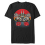 Men's Roll Dice Get Snake Eyes Devil Dealt Short Sleeve T- shirt