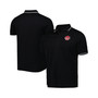 Men's Black Canada Soccer Collegiate Polo Shirt
