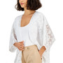 Women's Oversized Sheer Side-Slit Cardigan