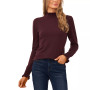 Women's Mock Neck Long Sleeve Sweater