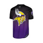Men's Justin Jefferson Purple Minnesota Vikings Player Name and Number Ombre Mesh T-shirt