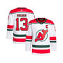 Men's Nico Hischier White New Jersey Devils 2022/23 Heritage Primegreen Authentic Pro Jersey