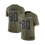 Men's Steve Largent Olive Seattle Seahawks 2022 Salute To Service Retired Player Limited Jersey