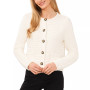 Women's Textured Knit Patch Pocket Cardigan