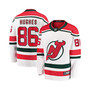Men's Branded Jack Hughes White New Jersey Devils 2022/23 Heritage Premier Breakaway Jersey