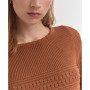 Women's Flared Sleeves Openwork Sweater