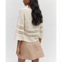 Women's Flared Sleeves Openwork Sweater