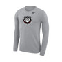 Men's Heathered Gray Georgia Bulldogs Secondary School Logo Legend Performance Long Sleeve T-shirt